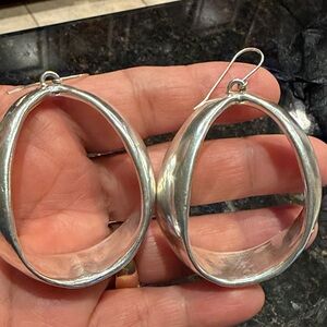 Elegant Silver Hoop Earrings